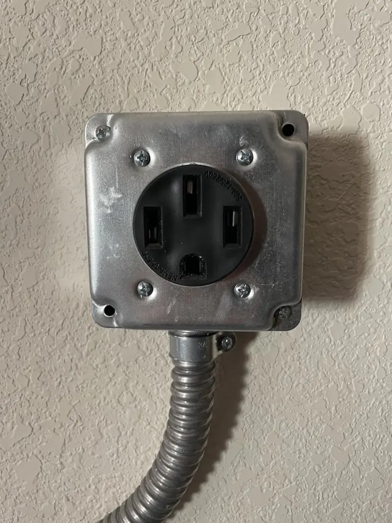 NEMA 14-50 outlet installed for Smart Home Electrical in Dunean
